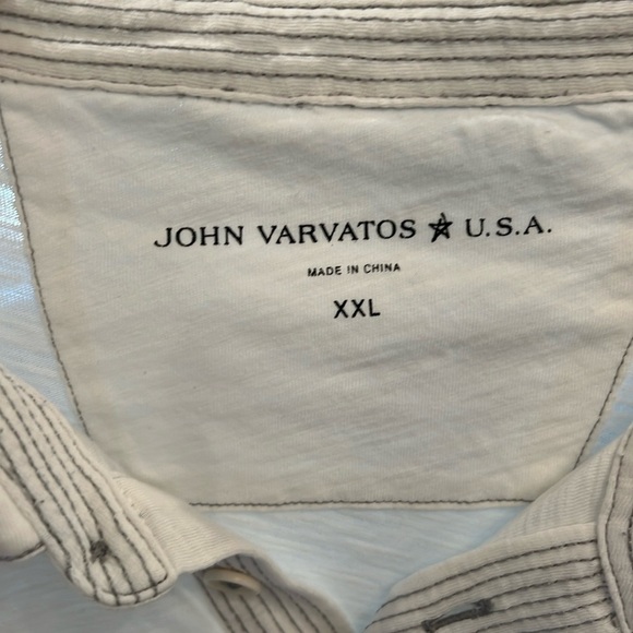 John Varvatos Victor Slub Polo - Picture 3 of 8